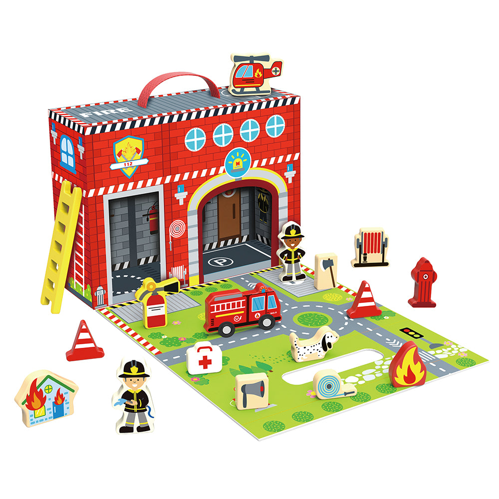 TookyToy - Fire Station Box