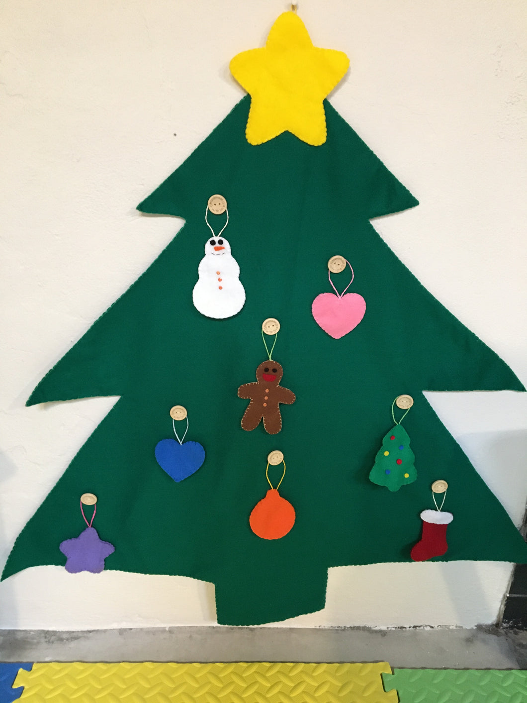Felt Christmas Tree with decorations (Orders closed)